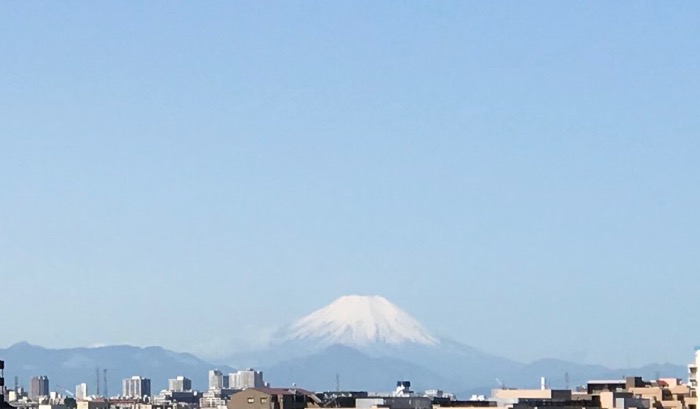 見えた富士山